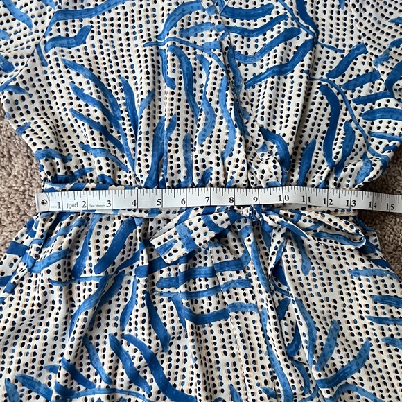 NIC+ZOE Blue and White Midi Dress - Picture 12 of 14